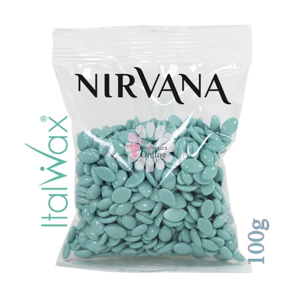 Ceara traditionala elastica parfumata tip granule Nirvana Italwax cu Lemn de Santal 100 g